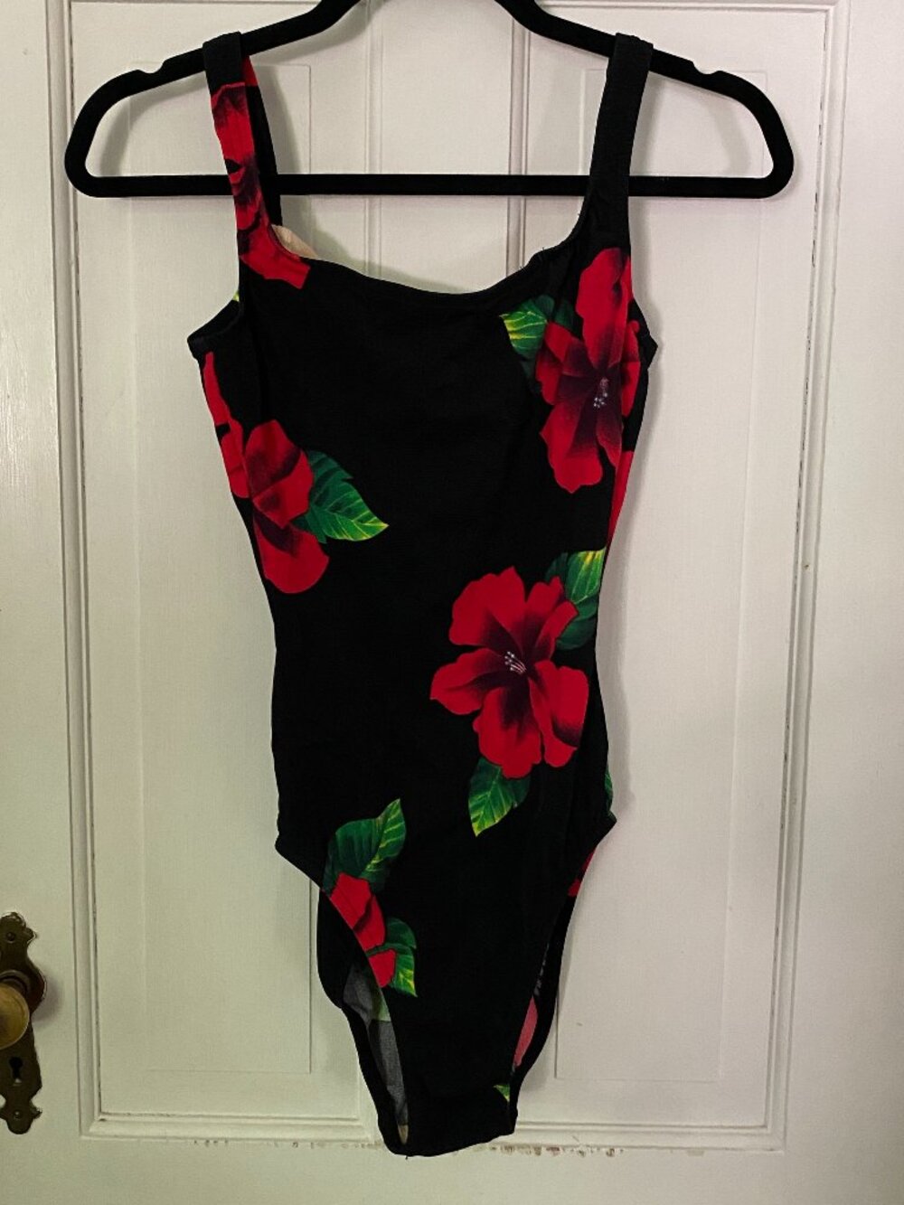 Vintage Women's One Piece Floral Swimsuit